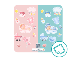 Baby Shower - naklejki