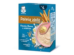 kaszka gerber pełnia zbóż manna z mlekiem