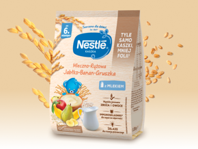 Nestlé Kaszka mleczno-ryżowa Jabłko Banan Gruszka