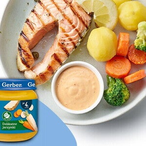 Pieczona ryba z cukinią i marchewką - po 24. miesiącu