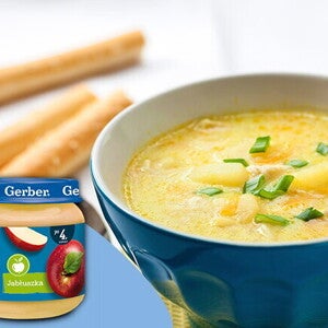 Zupa krem z jabłek i pietruszki – po 8. miesiącu