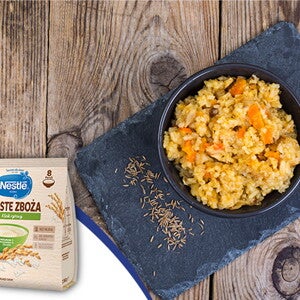 Risotto z jagnięciną po 8. miesiącu