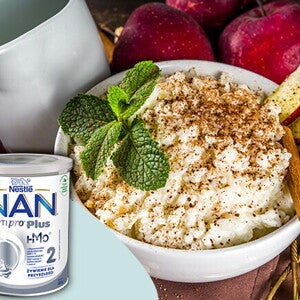 Zapiekany ryż na mleku z jabłkiem po 6. miesiącu