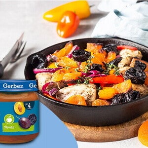 Królik duszony ze śliwkami – po 12. miesiącu