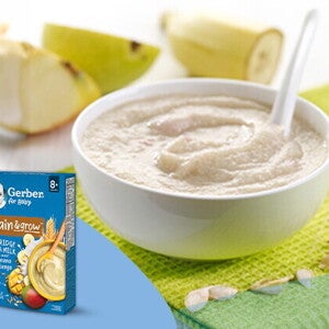 Zbożowy deserek z jabłkiem i bananem po 8. miesiącu