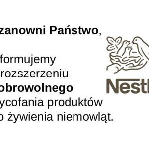To wycofanie ma charakter dobrowolny i profilaktyczny.