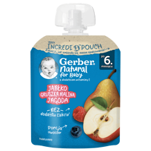 Gerber Deserek jabłko gruszka malina jagoda