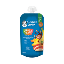 Gerber Junior JUNGLE FRUITS jabłko, banan, brzoskwinia, morela, mango