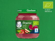 gerber organic jablko burak