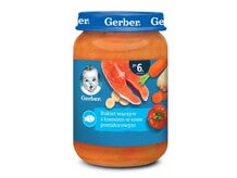 Gerber bukiet warzyw z łososiem w sosie pomidorowym