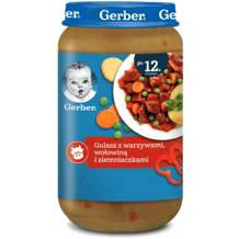 Gerber Gulasz z warzywami wołowiną i ziemniaczkami