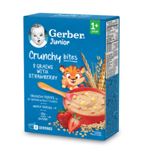 Gerber Junior Crunchy bites Kaszka 8 zbóż z truskawką