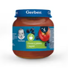 Gerber Krem z jabłek i jagód