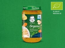 Gerber Organic Jarzynki z kurczakiem i ryżem