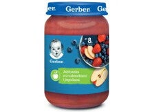 gerber jabluszka z truskawkami i jagodami