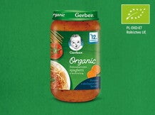 Gerber Organic Pełnoziarniste spaghetti z wołowiną teaser