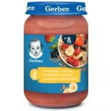 Gerber „Owsianka” Banany, truskawki i maliny z płatkami owsianymi