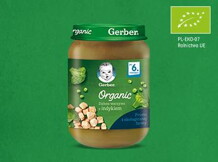 Gerber Organic Zielone warzywa z indykiem