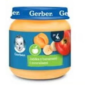 Gerber Jabłka z bananami i morelami