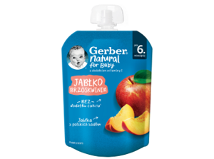 Gerber Deserek jabłko, brzoskwinia 