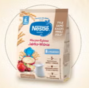 Nestlé Kaszka mleczno-ryżowa Jabłko-Wiśnia