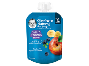 Gerber deserek w tubce jabłko jagoda banan