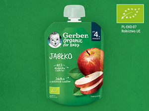 Gerber Organic deserek w tubce jabłko