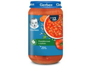 gerber zupka pomidorowa z ryżem