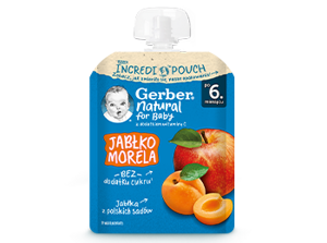 Gerber Deserek Jabłko morela