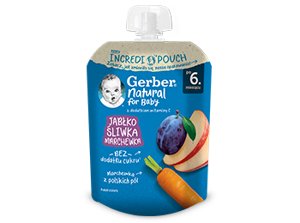 Gerber Deserek jabłko śliwka marchewka Gerber Deserek jabłko śliwka marchewka