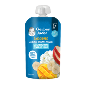 Gerber​ SMOOTHIE​​ jabłko, banan, mango z kremowym twarożkiem