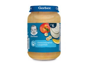 Gerber Owocowy krem z jogurtem Gerber Owocowy krem z jogurtem