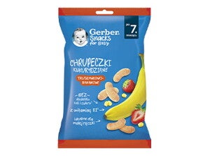 Gerber Snacks for Baby Chrupeczki kukurydziane truskawkowo-bananowe