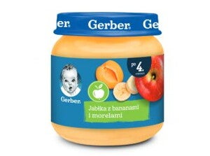 jablka z bananami i morelami