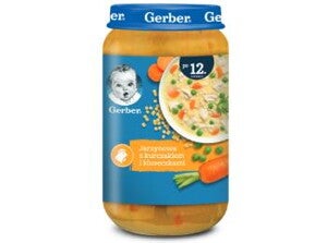 Gerber Zupka jarzynowa z kurczakiem i kluseczkami