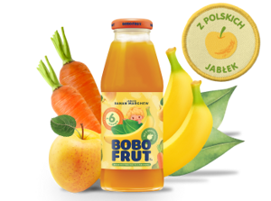 Nektar owocowo-warzywny jabłko, banan, marchewka Nektar owocowo-warzywny jabłko, banan, marchewka