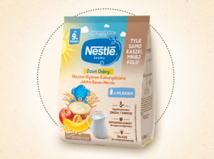 Nestlé Kaszka Dzień dobry mleczno- ryżowo-kukurydziana Jabłko-Banan-Morela Nestlé Kaszka Dzień dobry mleczno- ryżowo-kukurydziana Jabłko-Banan-Morela