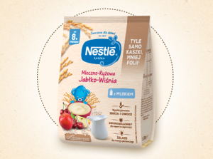Nestlé Kaszka mleczno-ryżowa Jabłko-Wiśnia