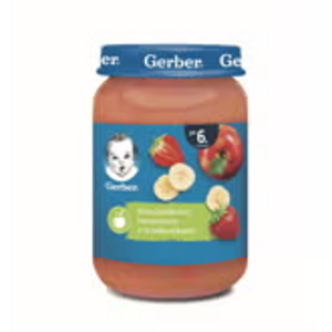 Gerber Mus jabłkowo-bananowy z truskawkami