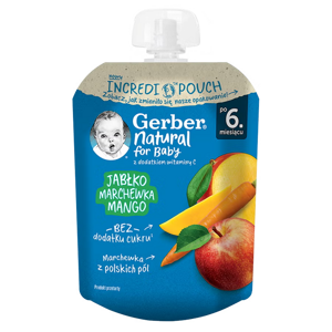 Gerber Deserek jabłko marchew mango 