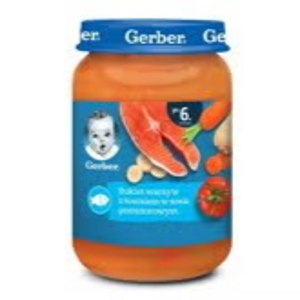 Gerber Bukiet warzyw z łososiem w sosie pomidorowym