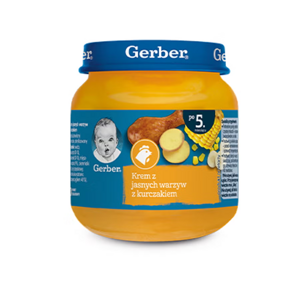 Gerber Krem z jasnych warzyw z kurczakiem