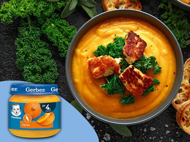 Zupka z dyni, indyka i jarmużu po 5. miesiącu