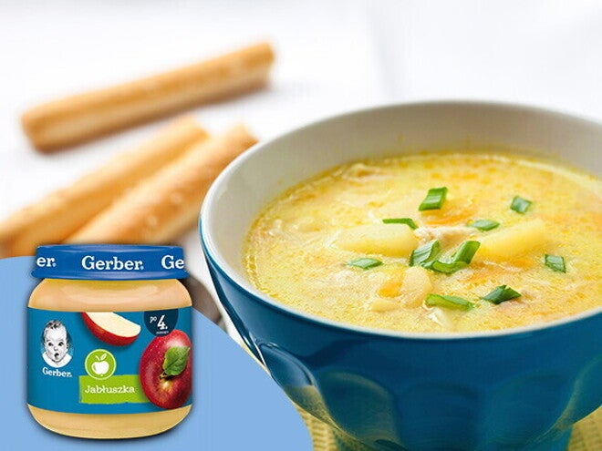 Zupa krem z jabłek i pietruszki – po 8. miesiącu