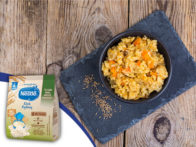 Risotto z jagnięciną po 8. miesiącu