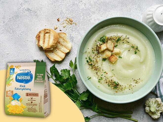 Krem z kalafiora i zielonej papryki po 6. miesiącu