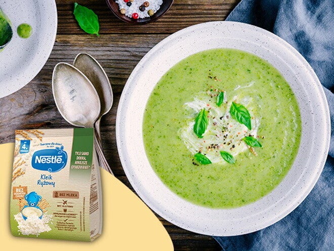 Krem z cukinii z lanymi kluseczkami – po 10. miesiącu