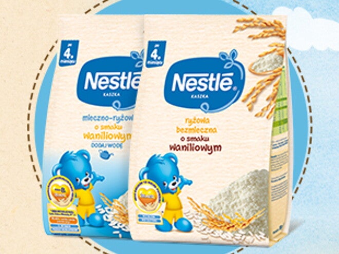 kaszki Nestlé o waniliowym smaku
