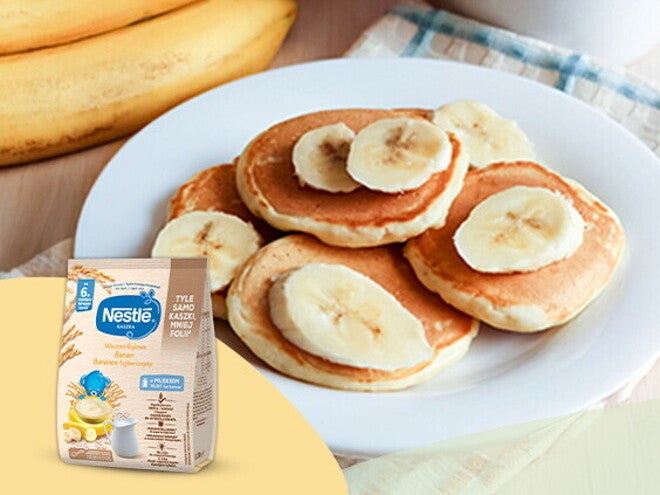 Placuszki bananowe po 8. miesiącu