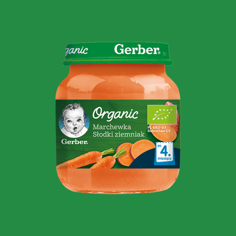 Gerber Organic Marchewka słodki ziemniak